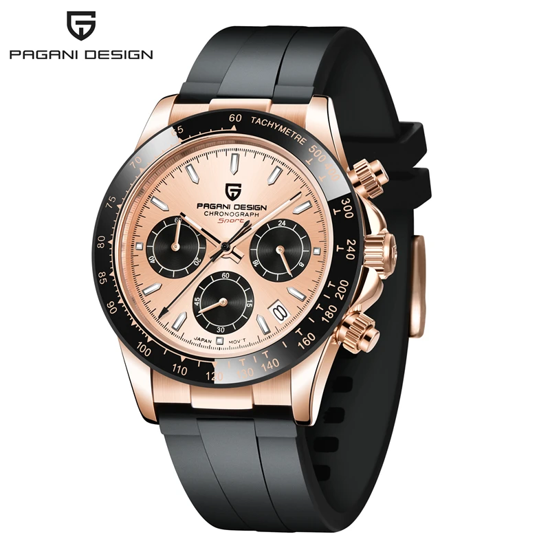 

PAGANI DESIGN Mens Fashion Quartz Watches Brand Luxury VK63 Movement Chronograph Diver Sport Wrist Watch for Men Reloj Hombre