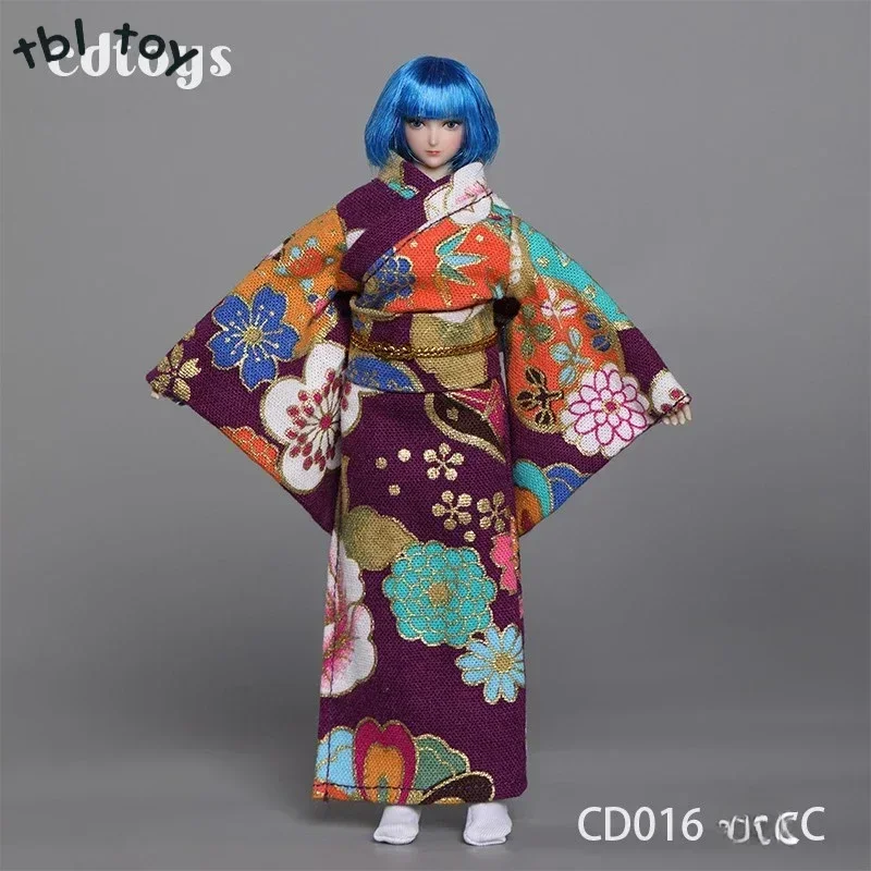 Cdtoys Cd016 1/12 Scale Female Soldiers Kimonos with Belt Suit Clothes Model for 6 Inch TBLeague Body Action Toy Figures