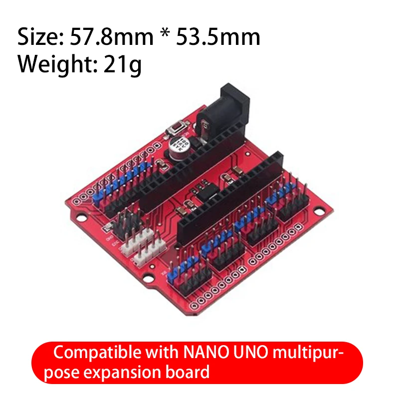 Multi-Function For Nano Shield Expansion Board for Electric DIY SCM - Orange + Black For nano 3.0