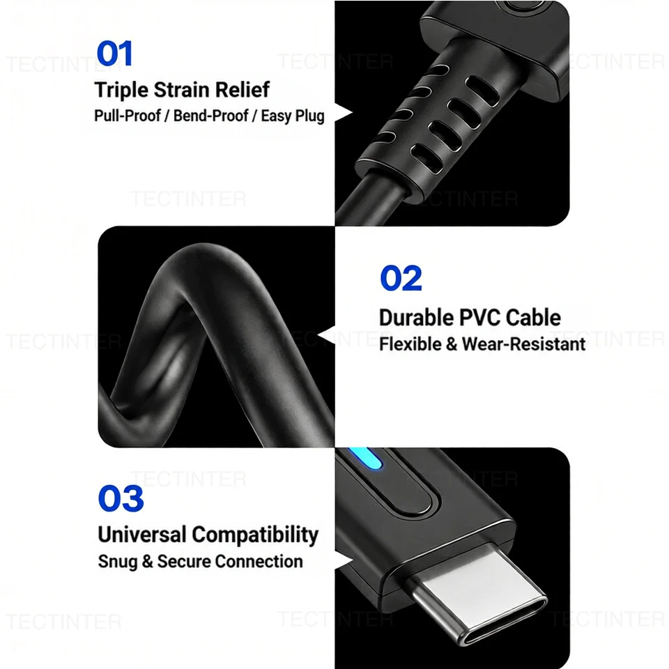 1.8cm USB Type-C Charging Cable Adapter for Nintendo SFC Game Console LED Indicator Convert Retro Gaming Power Supply Cord Wire
