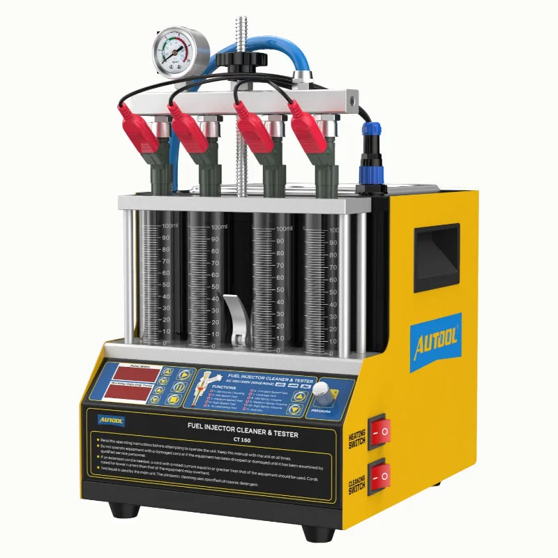 AUTOOL CT160 Ultrasonic Fuel Injector Cleaner Tester 110V 220V LPG Auto Diagnostic Tool Car Repair Equipment