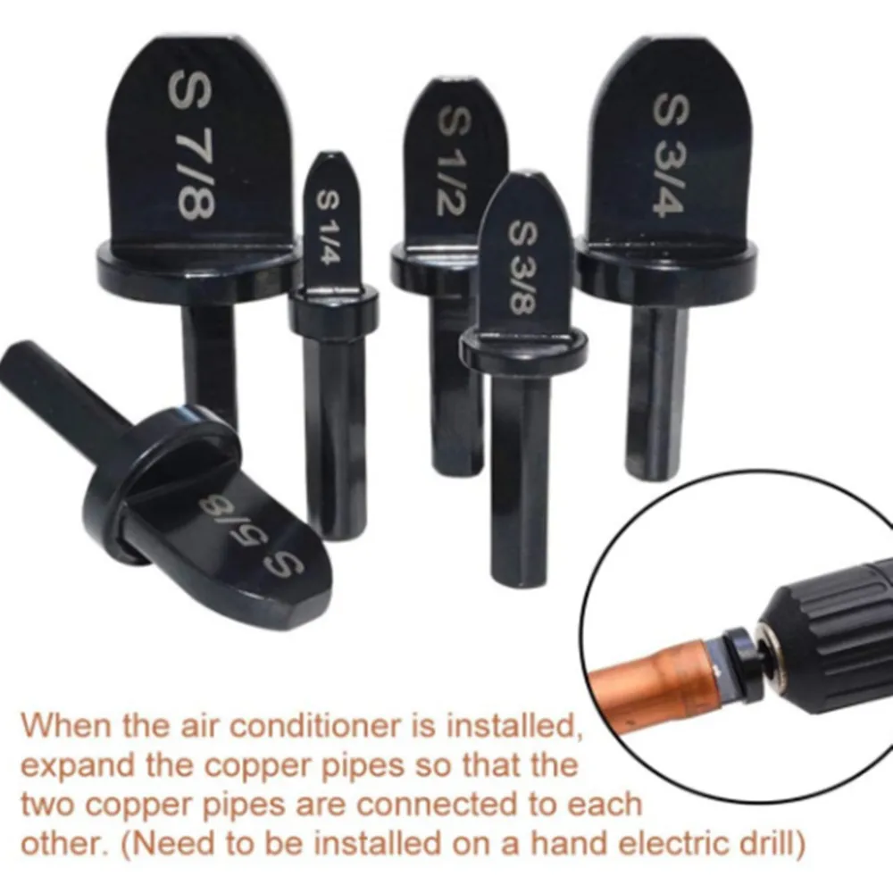 6 قطعة دليل المهنية أنبوب نحاسي أداة التأرجح مجموعة مكيف الهواء طقم تصليح أنبوب المتوسع أدوات التأرجح للتكييف #2