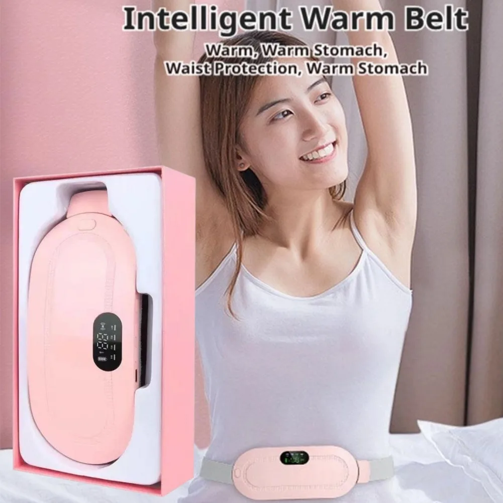 

Abdominal Uterine Warm Massage Belt Rechargeable Uterus Hot Compress Vibration Massage Belt Electric Waist Warming Massage Belt