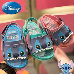 Disney Lilo & Stitch Children's Sports Sandals Cartoon Stitch Mickey Beach Casual Shoes Soft Sole Summer Children's Shoes