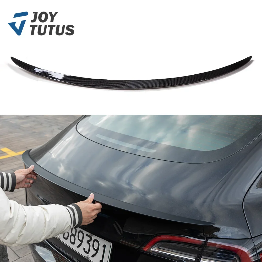 Rear Trunk Spoiler For Tesla Model 3 2023 2017-2022 Full Trunk Spoiler Lip Carbon Fiber ABS Wing Spoiler Car Styling Accessories