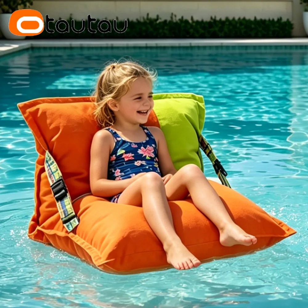 OTAUTAU Children Outdoor Bean Bag Cover Swim Pool Float Pouf Storage Beanbag Cover DD258【No Filler!Need Buy Filler Yourself】
