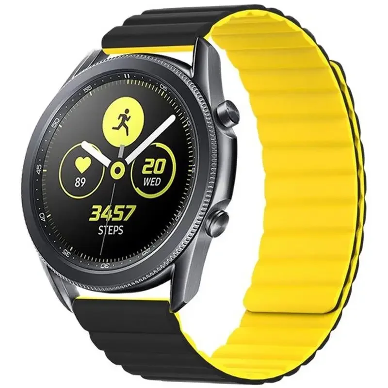 Magnetic Silicone Strap for Amazfit GTR 3/GTR3 Pro/GTR2 2e Wristbands for Samsung Watch Active/Active 2 Magnetic Bracelet Correa