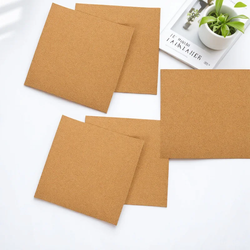 5 قطعة بلاط الحائط الفلين ذاتية اللصق عازلة للصوت ورق الفلين الناعم لمكتب المنزل لوحة الإعلانات عرض الحرفية فن الديكور #1