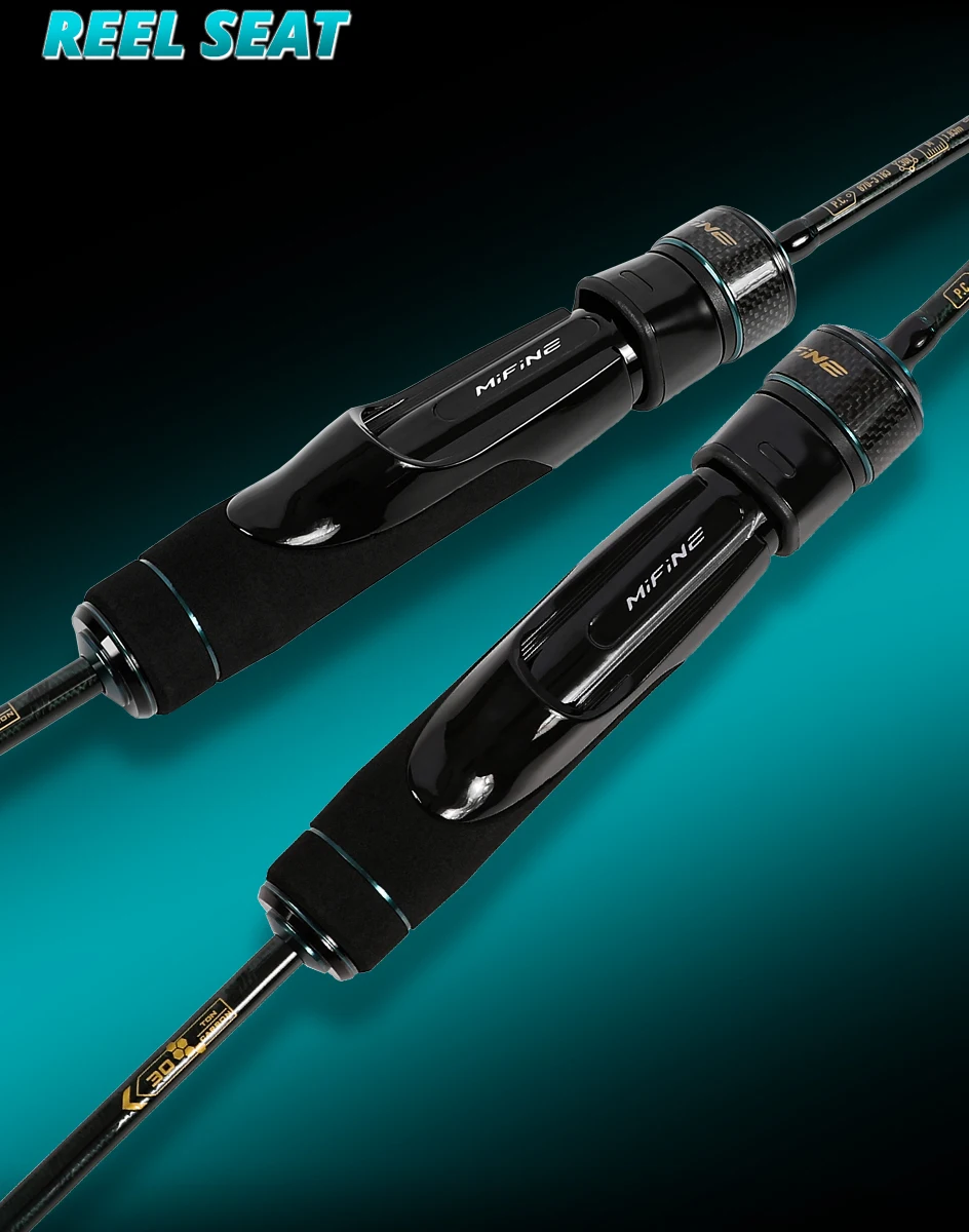 MIFINE TORNADO Ultraleichte Spinnrute 30T für Köder 0,6-3g/0,8-5g/1-6g für Süßwasser Salzwasser Forellen- und Barschangeln mit Tubular-Spitzen – Detail 7
