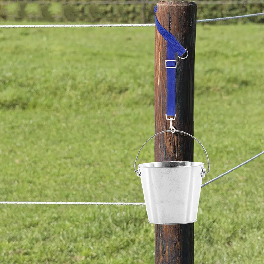 3 قطعة الأشرطة دلو الحصان النايلون قابل للتعديل حبل معلق لتغذية سقي الأكشاك الحصان لوازم مستقرة حزام دلو #4