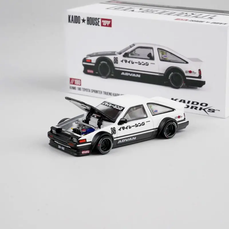 

MINI GT x Kaido House 1:64 Toyota AE86 Sprinter Trueno JDM Die-cast Model, Collectible Display Car for Gift