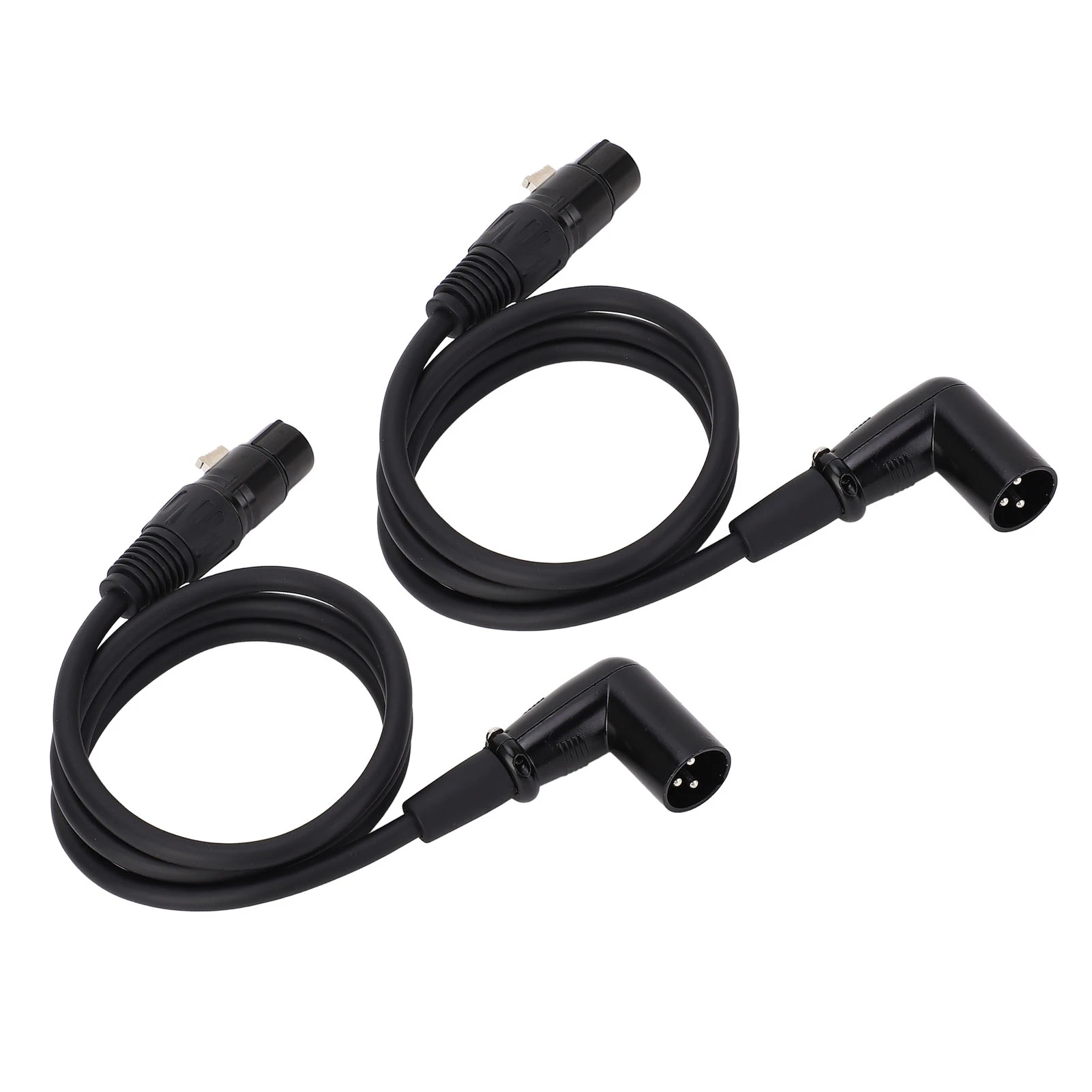 2PCS Microphone Extension Cables 3 Pin XLR Male to Female Connector Mic Cable Adapter for Speaker Mixer Amplifier XK042L