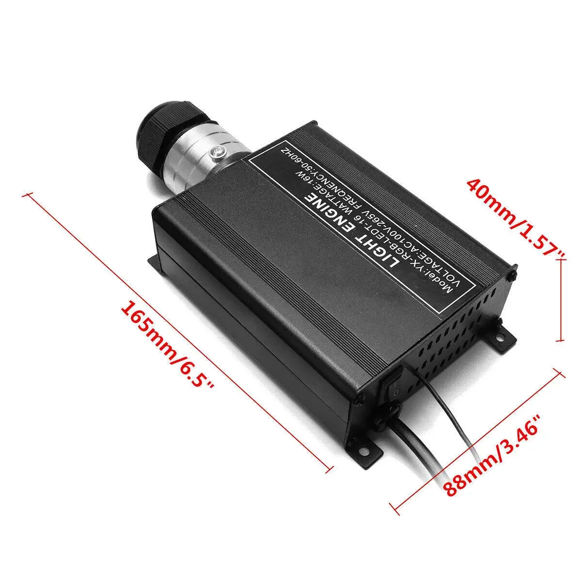 16W RGB LED Fiber Optic Star Ceiling Light Kit with IR 24key Remote Controller AC 100~265V Light Engine Driver Source lamp