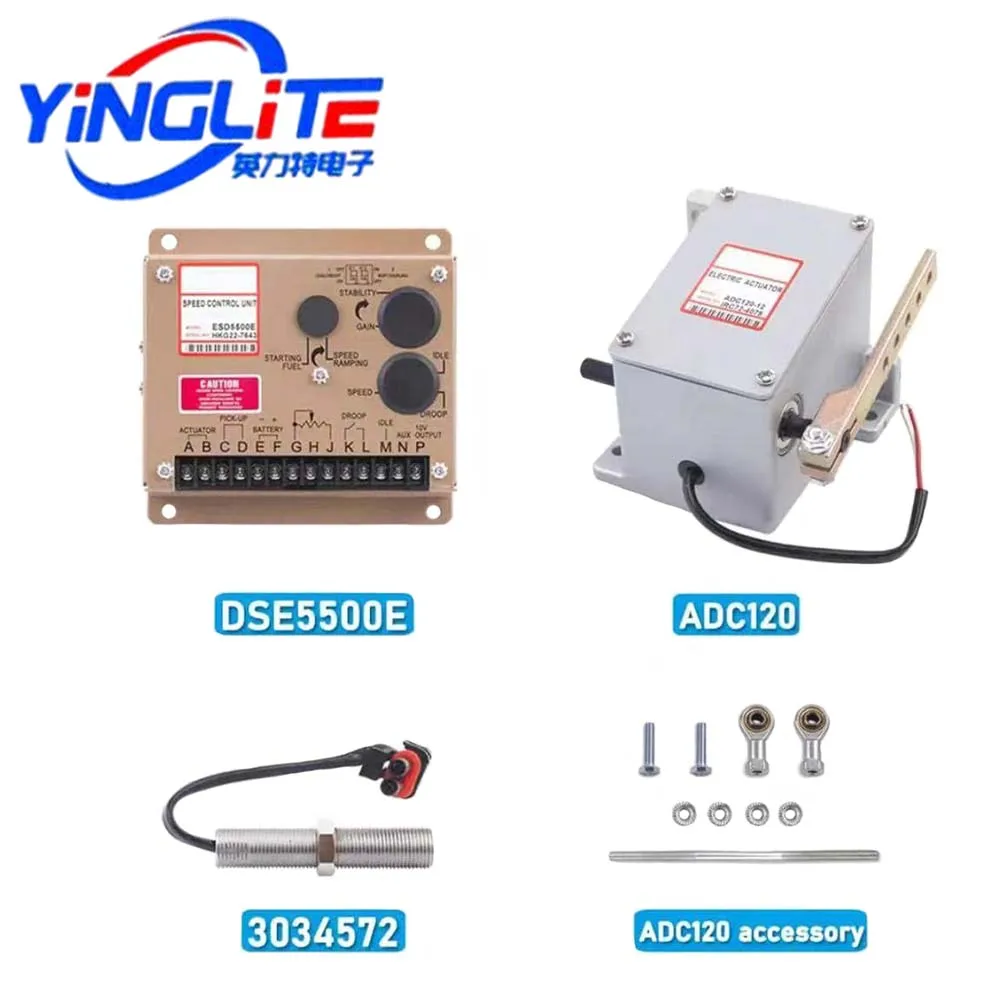 

kit xeon Actuator ADC120 Diesel Generator Governor 1 Set ADC120 Actuator 3034572 Pickup Sensor ESD5500E Speed Controller