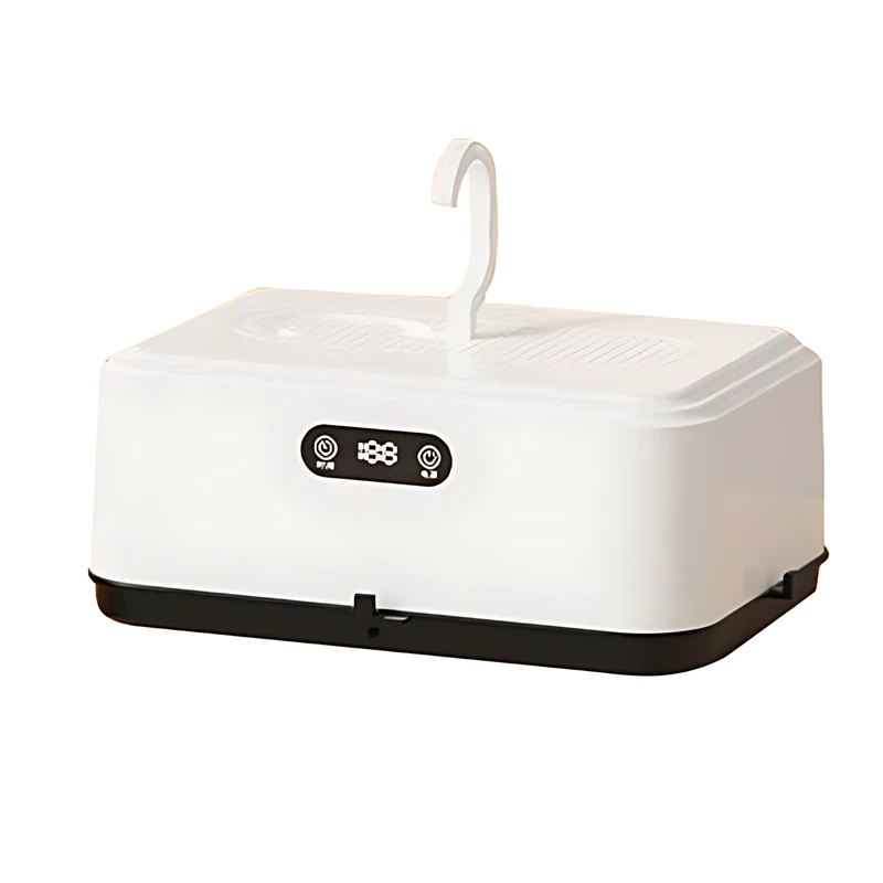 Secador de ropa de viaje plegable A76G, compacto y portátil con calefacción PTC, incluye cubierta y manual