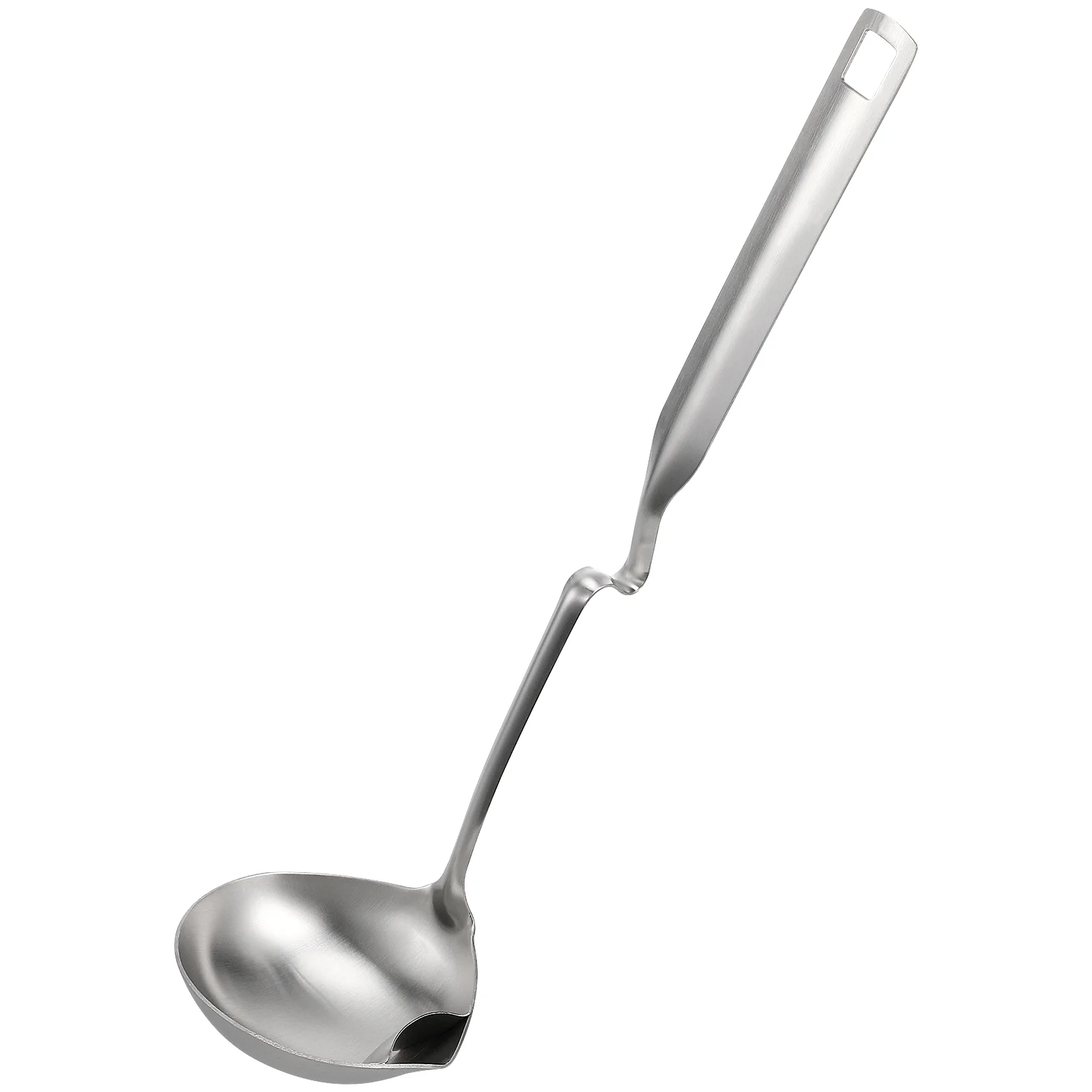 

Grease Spoon Soup with Filter Hole Colander Long Handle Scoop Ladle Stainless Steel Oil Seperation