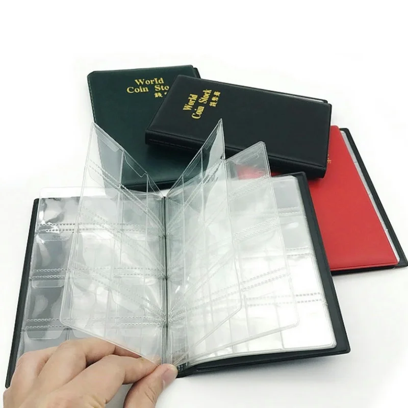 1 PC 120 Grid Coin Album Books  Mini Coin Holders  pages Coin Storage Collecting Album Book  Case Collection Pocket