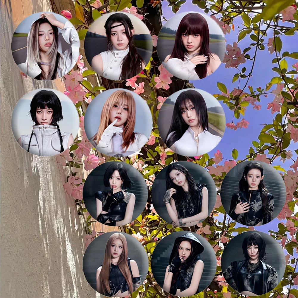 KPOP BABYMONSTER نحن نذهب مفهوم الصورة صفيح بروش جودة عالية 6 سنتيمتر HD الطباعة شارة أكياس الديكور ASA AHYEON RORA RUKA