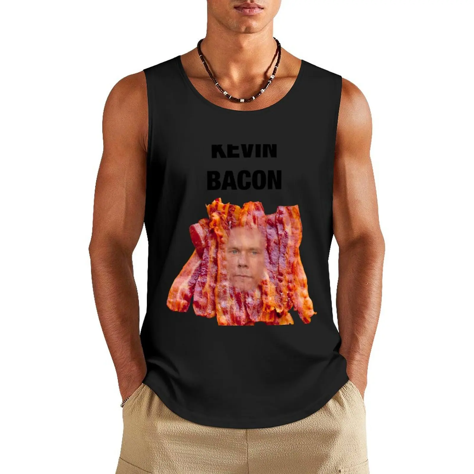 

KEVIN BACON Tank Top Male vest new in tops & t-shirt man sexycostume T-shirt men