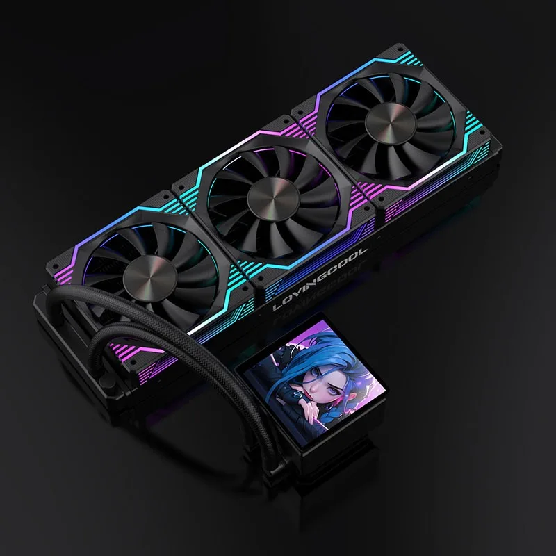 240 360 water-cooled radiator DIY animation screen ARGB custom 4-inch display inter presented on all major platforms AMD