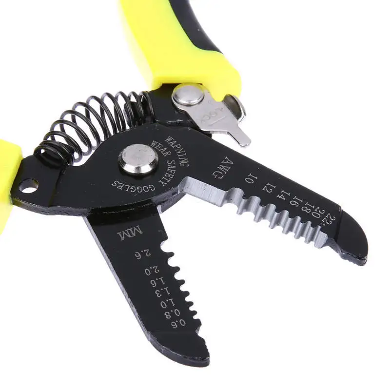 180mm Stripping Crimping Pliers Wire Stripper Multi Functional Ring Crimpper Electrician Peeling Network Cable Stripper Tools