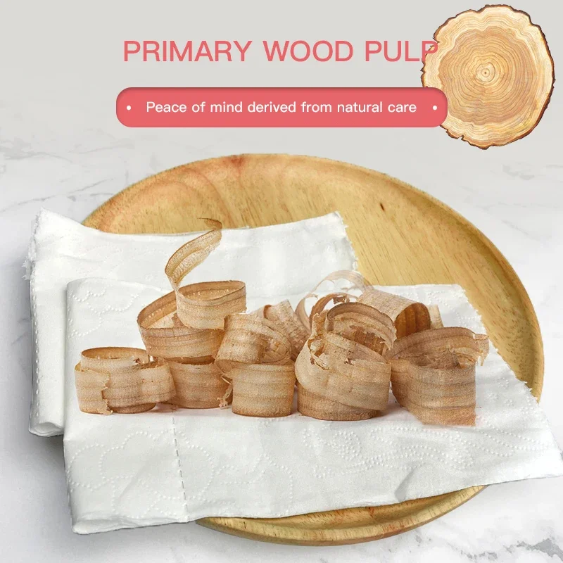 8 لفات من المناشف الورقية المنزلية نيابة عن الورق الملفوف، خمسة طبقات من ورق التواليت الأساسي السميك #3