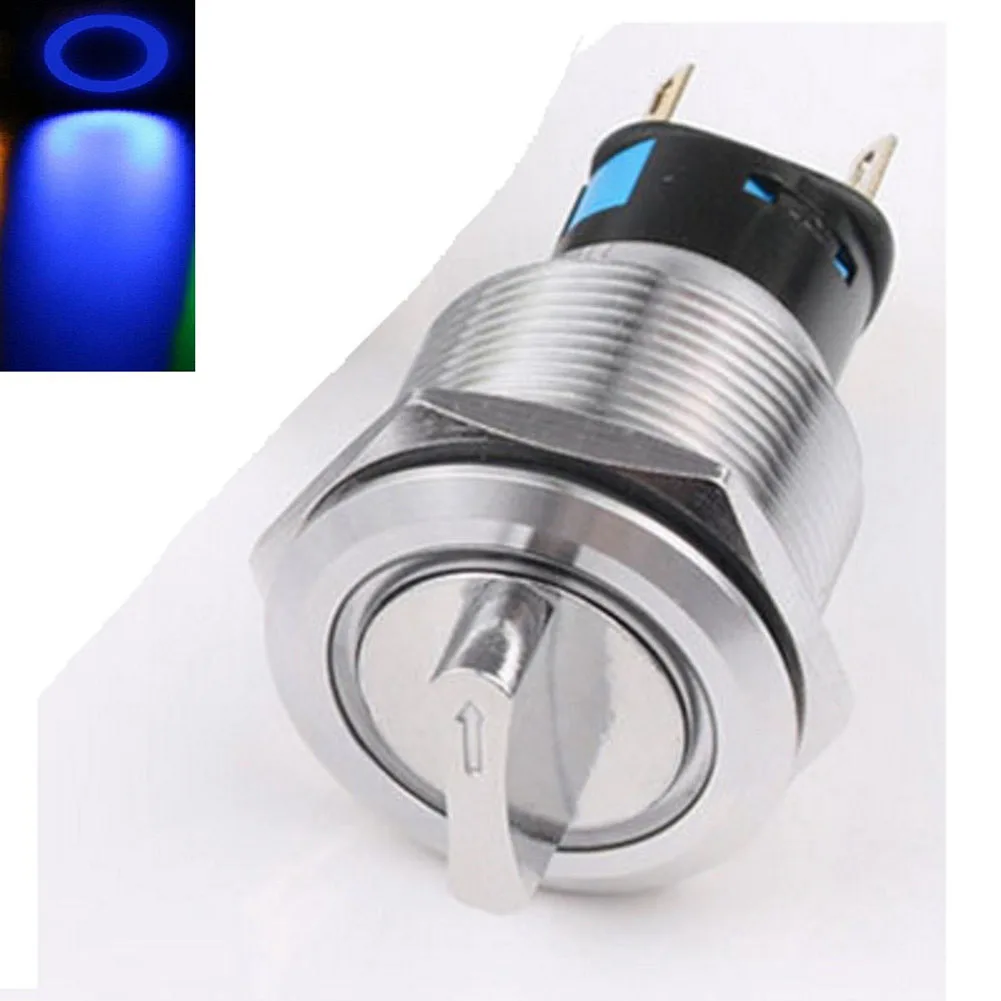 Easy Installation Rotary Switch 19mm Switch 12-24V Rated Voltage IK09 Protection IP66 Protection LED Indicator