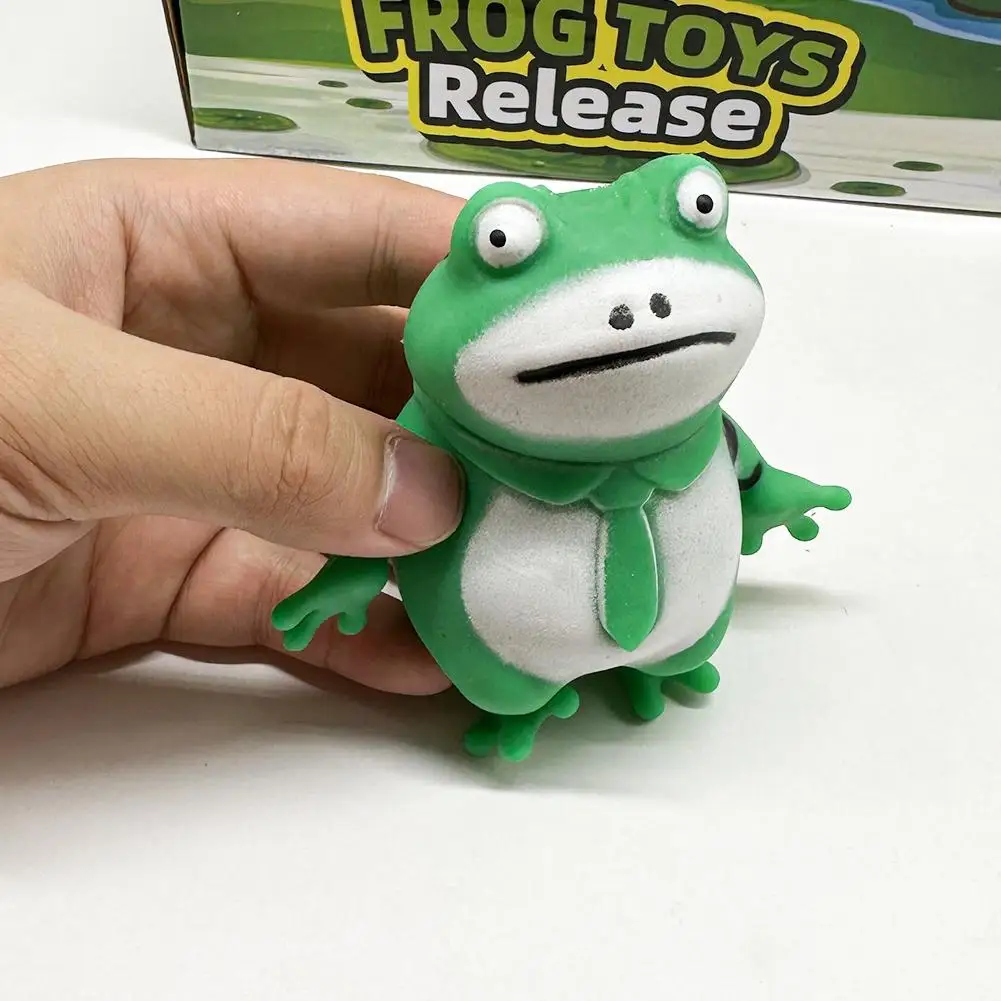 Squeeze Frog Toy Animal Figure Toys Squeeze Toys Toad Toy For Kids Soft Sand Frog Toys Lovely Animal Fidget Toys Squeeze To E3H0