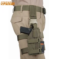Taktische Drop Leg Panel mit Pistole Holster Jagd Hänge anzug rechte Hand Pistole Holster Molle Pistole Zubehör