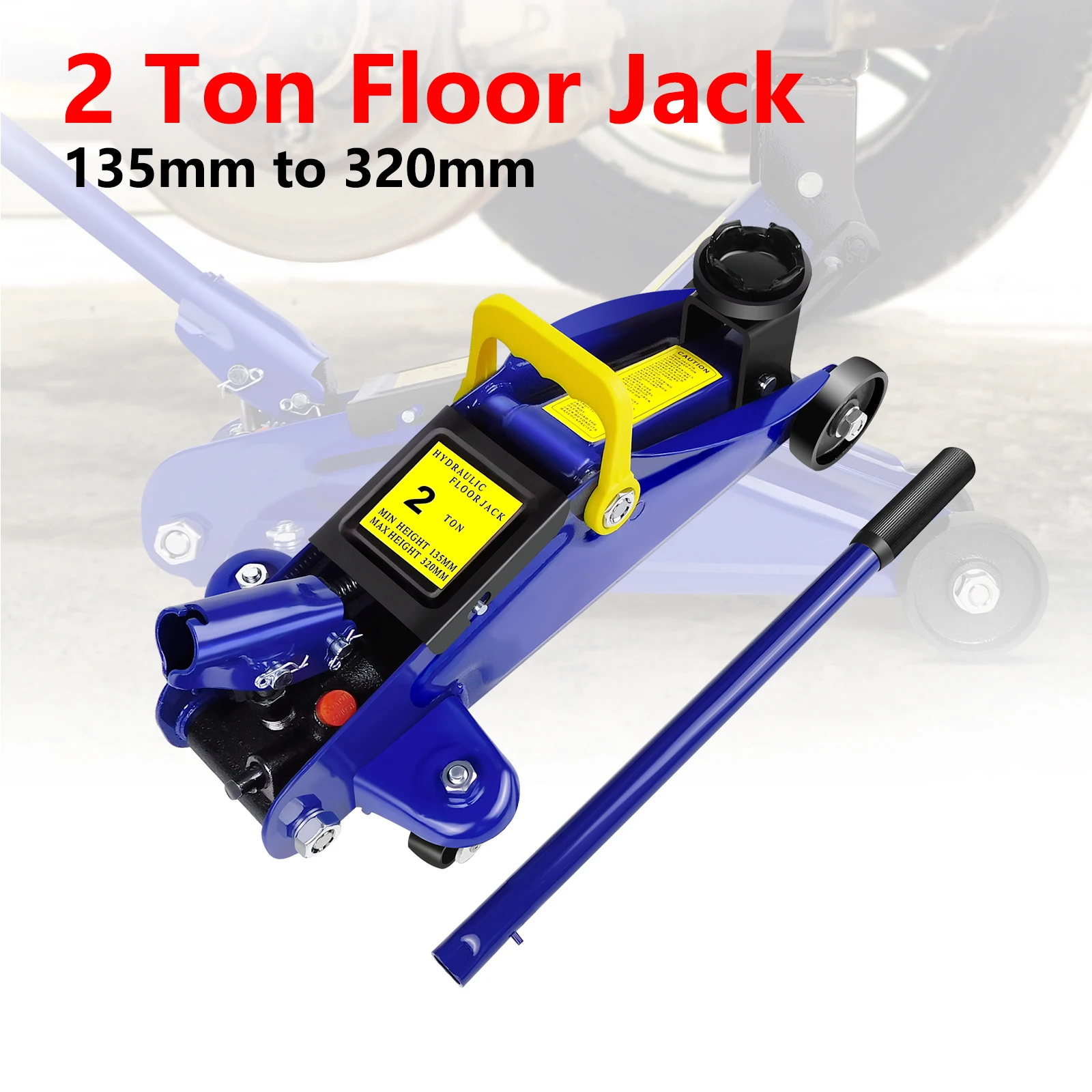 رافعة أرضية منخفضة المستوى 2 طن، مقبس سيارة بعجلات هيدروليكية شديدة التحمل من الفولاذ مع حقيبة حمل، مقبس رفع سيارة محمول لإصلاح السيارة