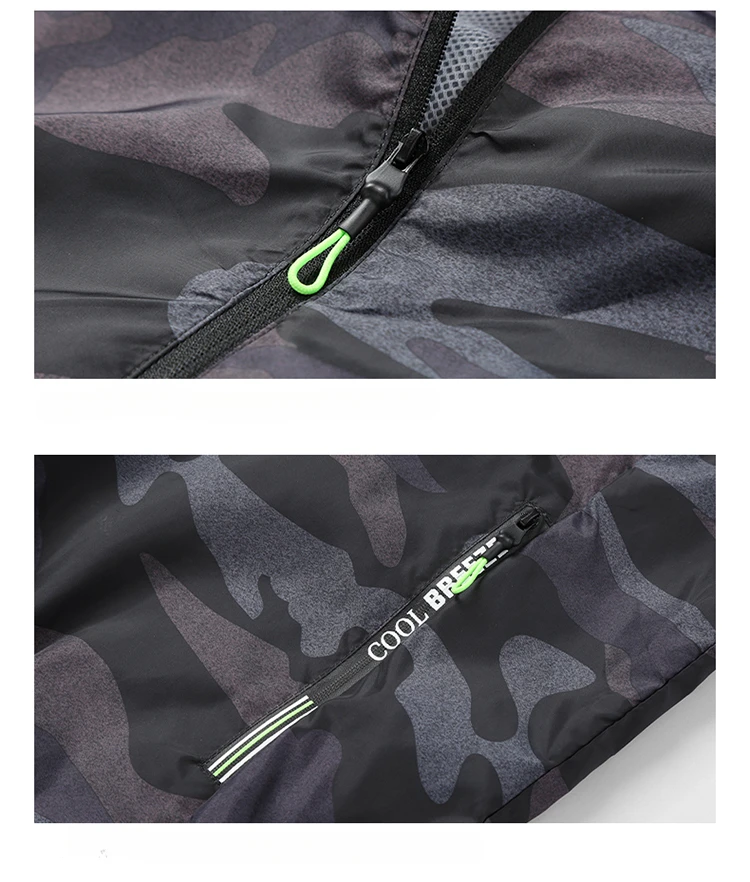 Ropa con aire acondicionado para hombre, Top de camuflaje a la moda, chaleco de refrigeración para pesca al aire libre, chaqueta sin mangas, novedad de verano 2024