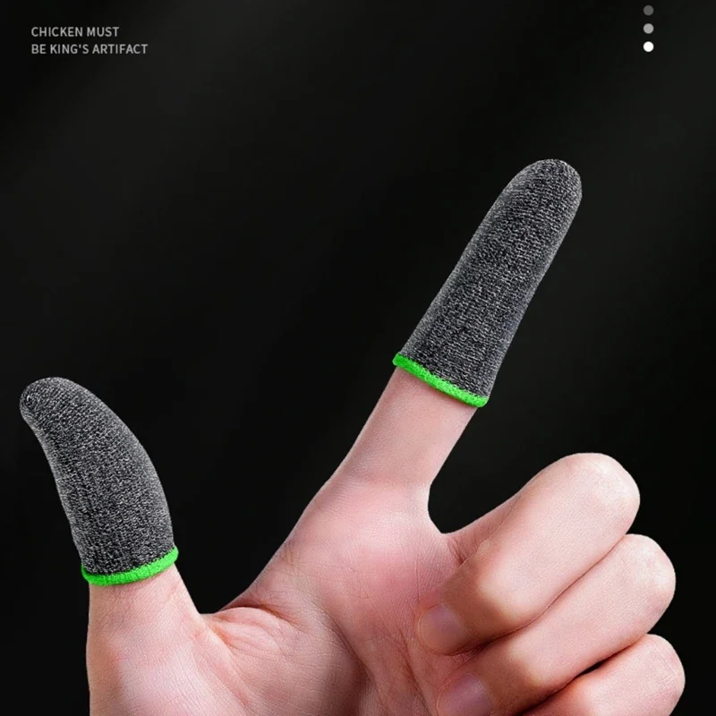 زوج واحد من غطاء أصابع اللاعب المقاوم للتعرق من Dedales Gamer، غطاء بأطراف الأصابع لشاشة اللمس لملحقات ألعاب Mobile