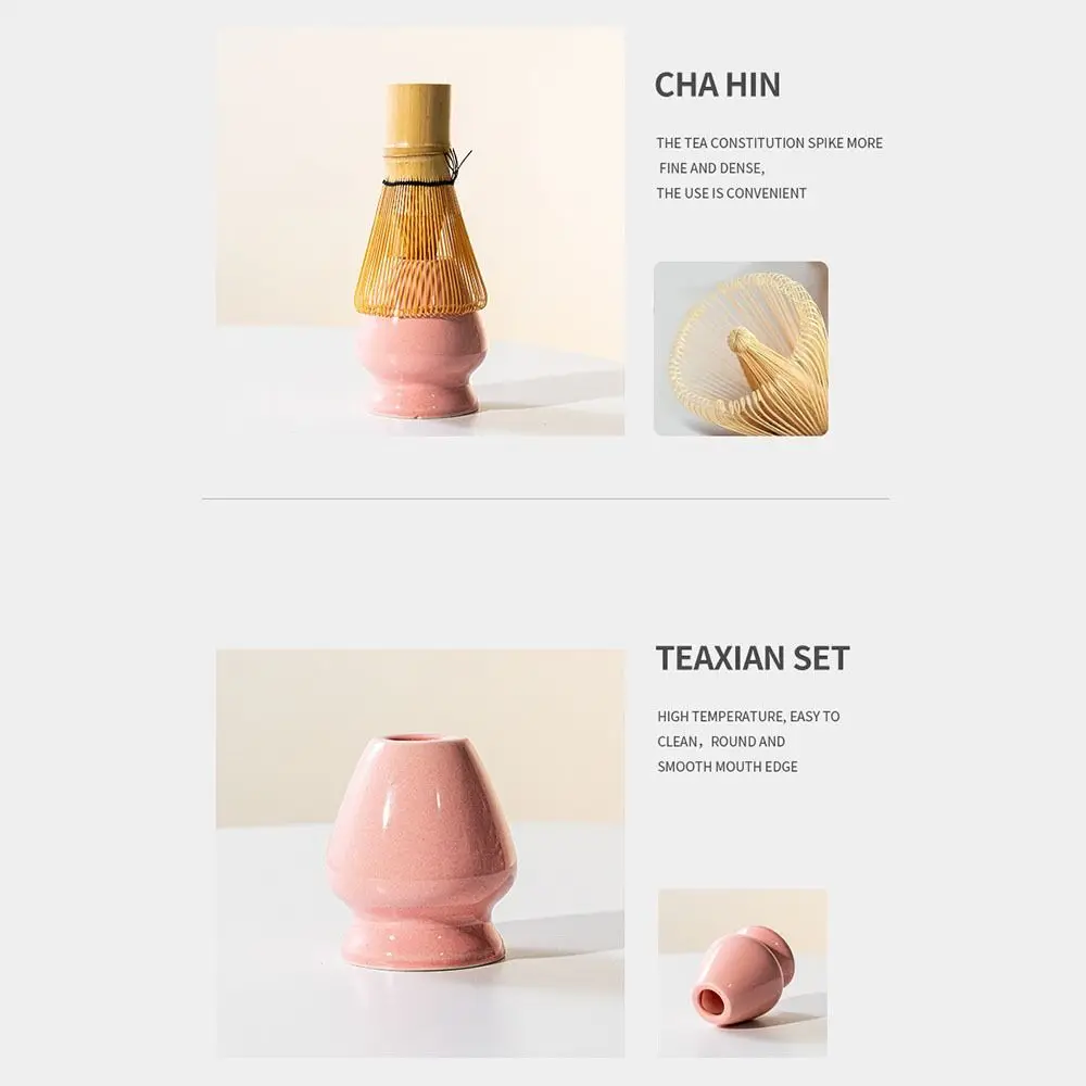 

5/8Pcs New Ceramic Matcha Bowl Set Reusable with Pouring Spout Japanese Matcha Set Green Tea Brewing Cup Matcha Equipment