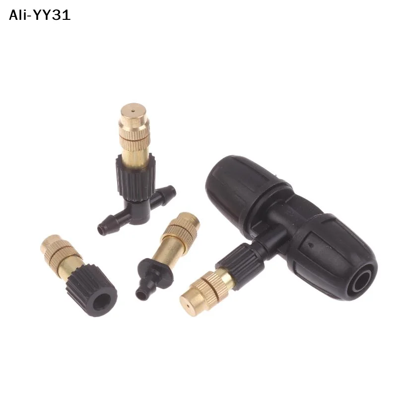 【AW8】10Pcs 2026  Garden Irrigation Watering Brass Atomizer Outdoor Misting Cooling System Adjustable Garden Micro Sprinklers