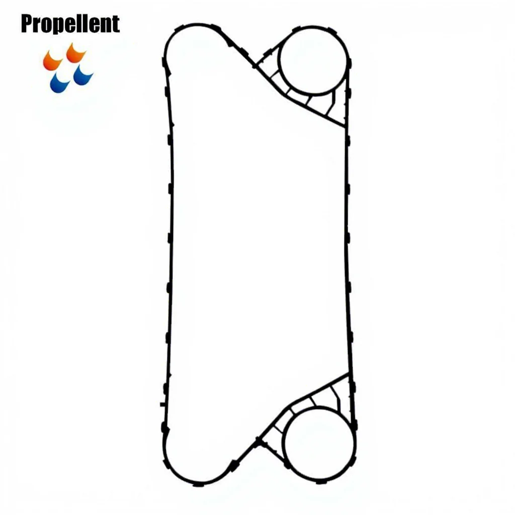 RX185A Clip-on Rubber Gasket 1 Year Warranty Easy Installation Temperature Pressure Resistant for Heat Exchanger