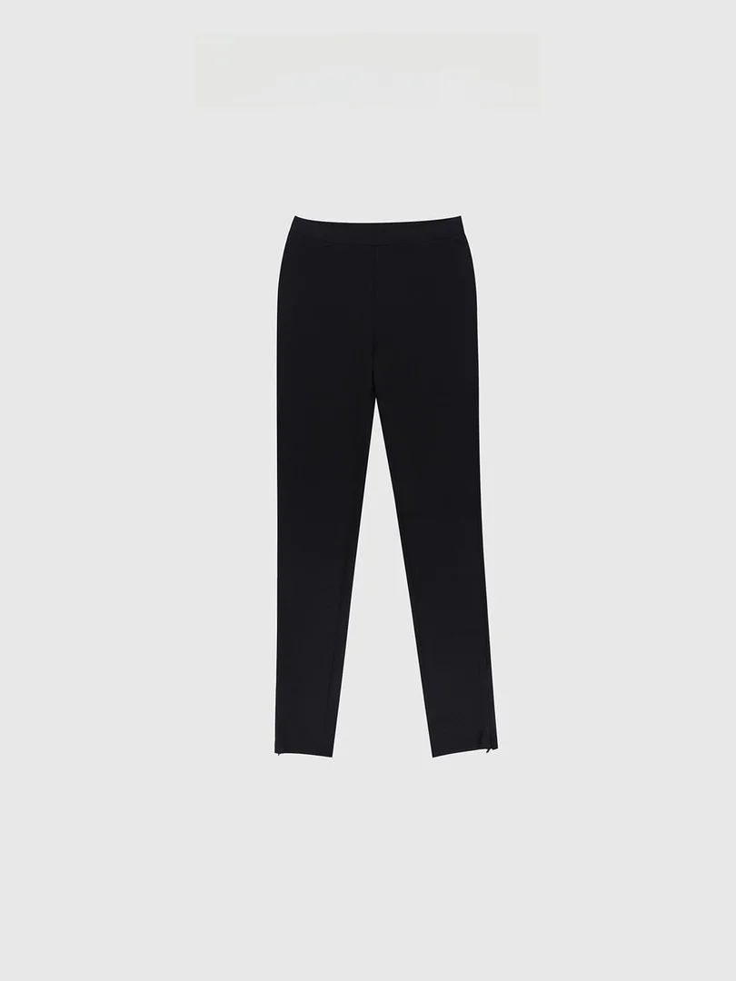 

Baatone Magic Pants Jialing Sister Zipper Hem Versatile Slimming Bot Ladies mid Waist Trousers Pure E-commerce