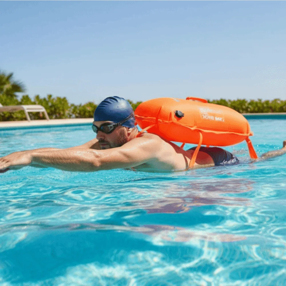 Rafting Drift Buoy Buoyancy Bag Thickened Multifunctional Backpack Swimming Bag Float with Belt Swimming Buoy Bag Diving