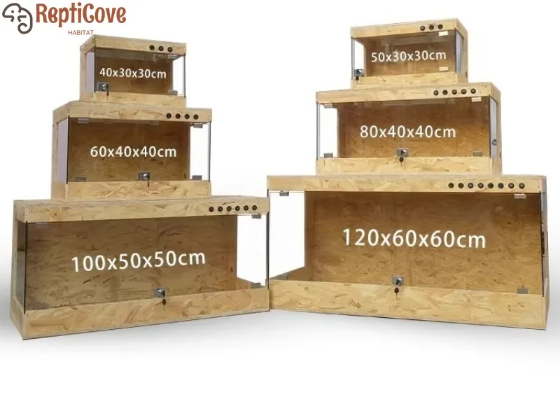 

OSB Reptile Breeding Incubator Lizard Hedgehog Wooden Glass Box Climbing Pet Habitat