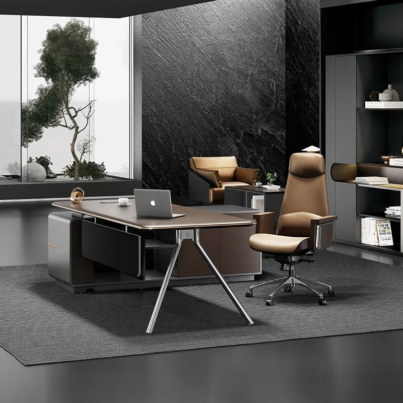 Boss desk, high-end office furniture E0 level lift supervisor manager desk