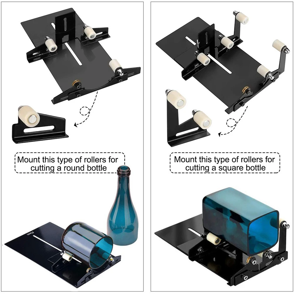 Glass Bottle Cutter Tool DIY Square Round Wine Beer Glass Sculpture Cutter Machine Professional Beer Glass Cutting Bottle Holder