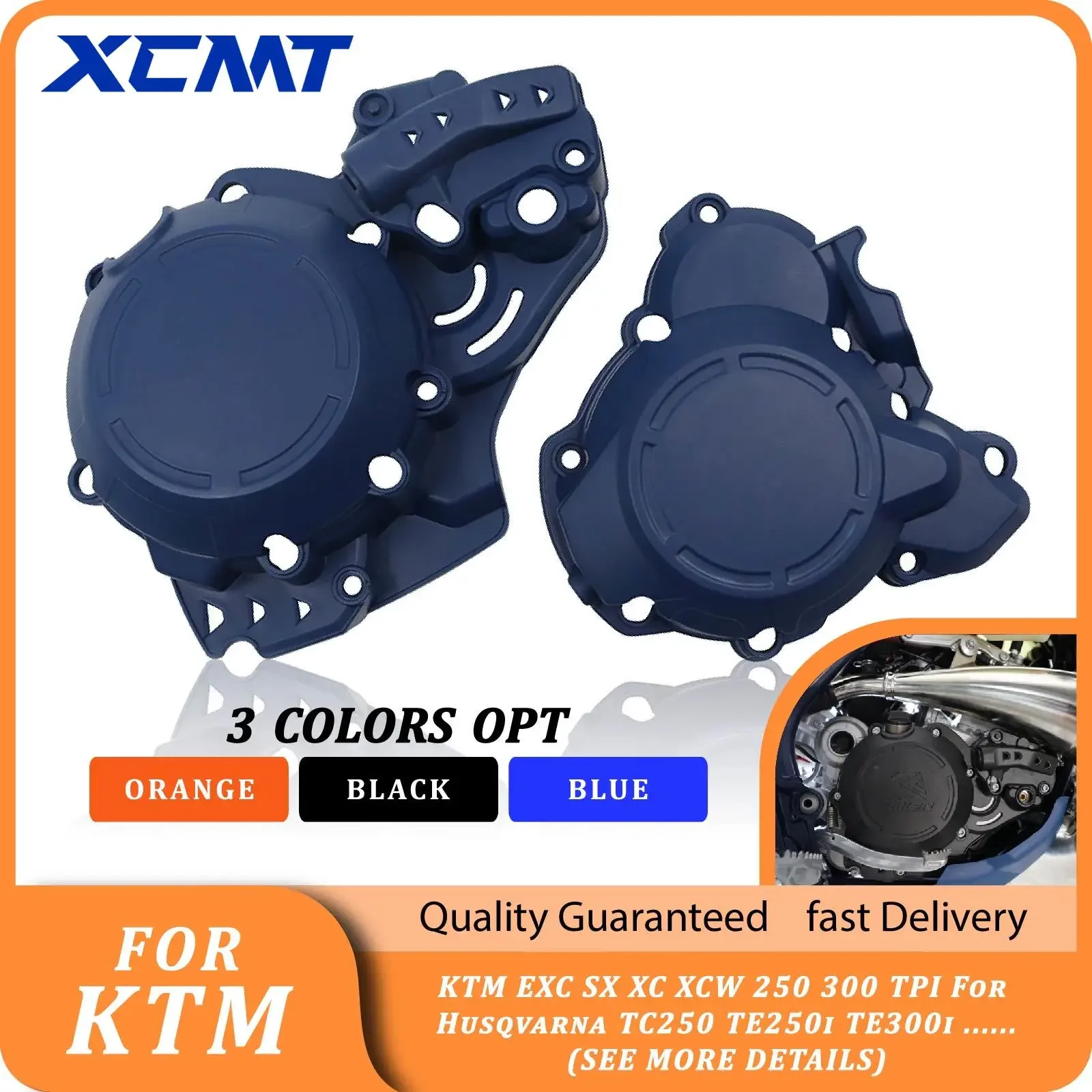 

Motorcycle Ignition Guard Cover Clutch Protector For Husqvarna TC250 TE250i TE300i For KTM EXC SX XCW XC 250 300 TPI 2018-2022