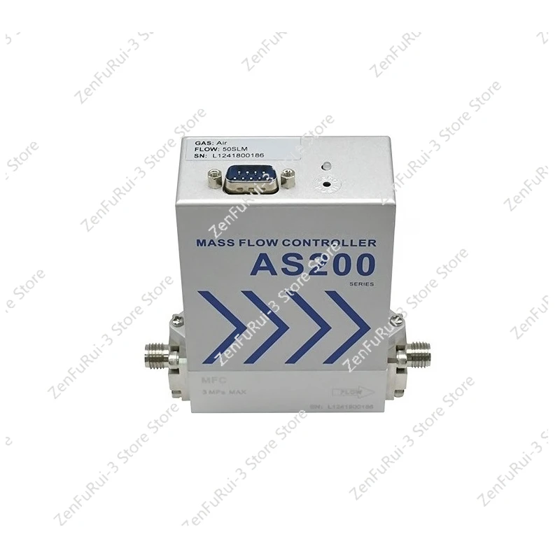 Aluminum Alloy High Precision Gas Mass Flow Controller Air Micro Gas Flow Meter AS200B