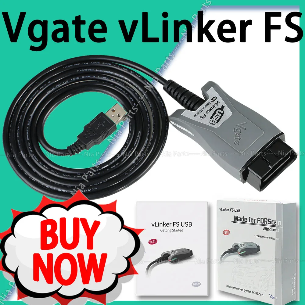 

Vgate vLinker FS ELM327 For F-ord FORScan HS MS CAN ELM 327 OBD2 Car Diagnostic Scanner Interface Tools OBDII For M-azda Program