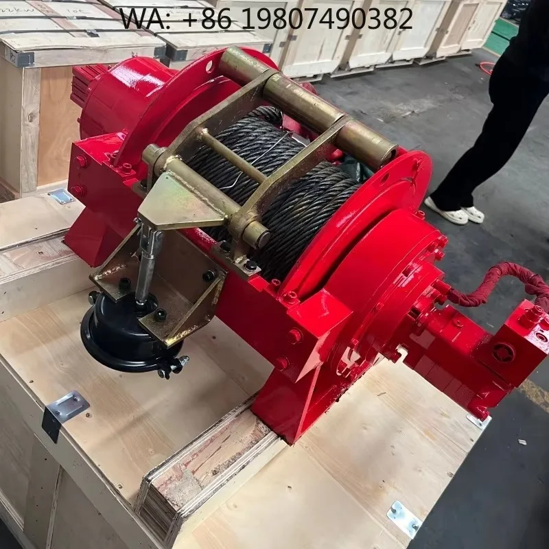 Multi-Ton Hydraulic Cable Pulling Recovery Winch 8–30 Ton / 20000–35000Lbs, Robust Unit for Wrecker Crane Tow Truck Vehicle Road