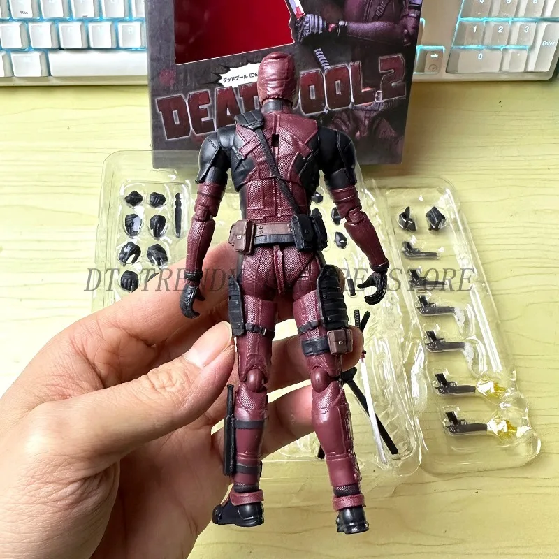 16cm Marvel Shf Deadpool Action Figure PVC Movable KO Deadpool Action Figure Doll Collection Model Ornament Toy For Childs Gifts