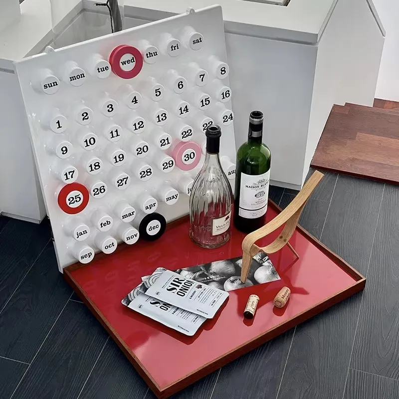 パーソナリティカレンダーレトロクリエイティブ永久カレンダーネットワークレッドイン風家の装飾卓上撮影クリスマス小道具