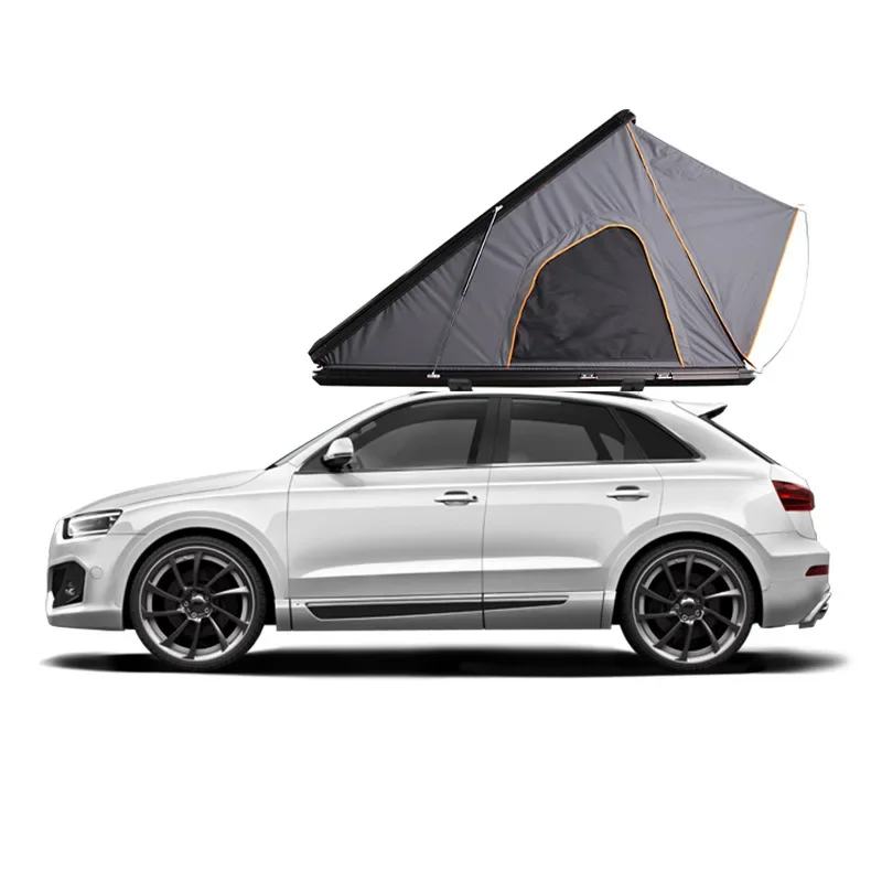 Big size 3-4 person rooftop tent aluminum roof tent top hard shell outdoor camping roof top hard shell car tent for sale