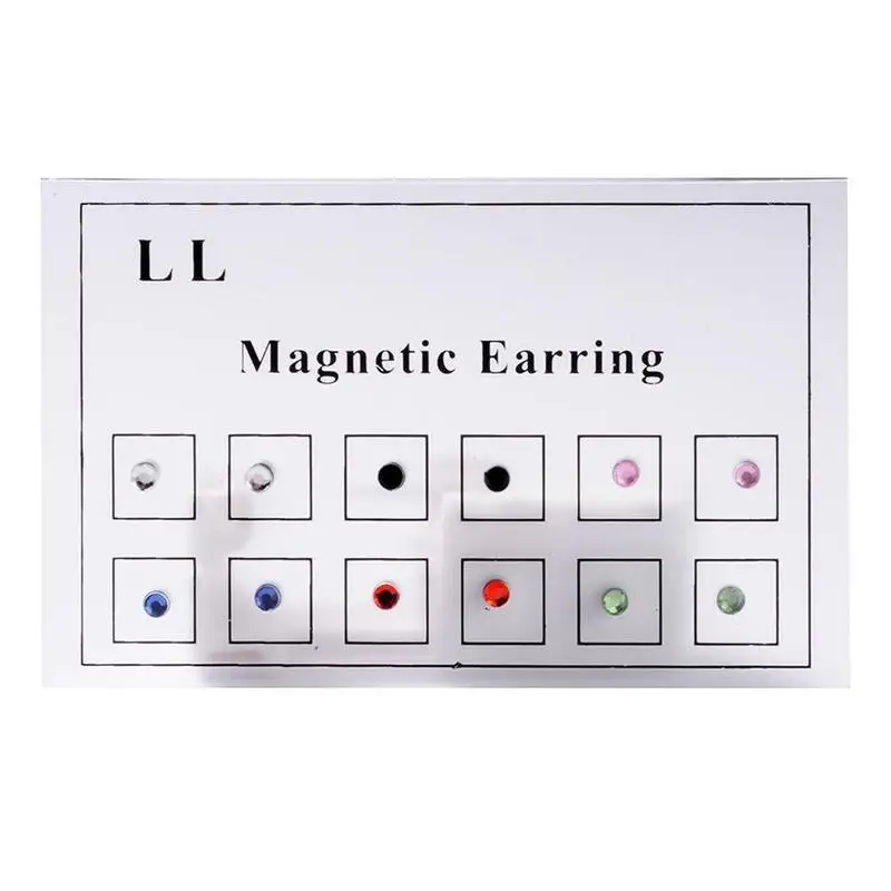 Magnet Ear Cartilage Lip Labret Stud Nose Ring Fake Cheater Non Pierced Magnetic Earring Nose Ring Jewelry