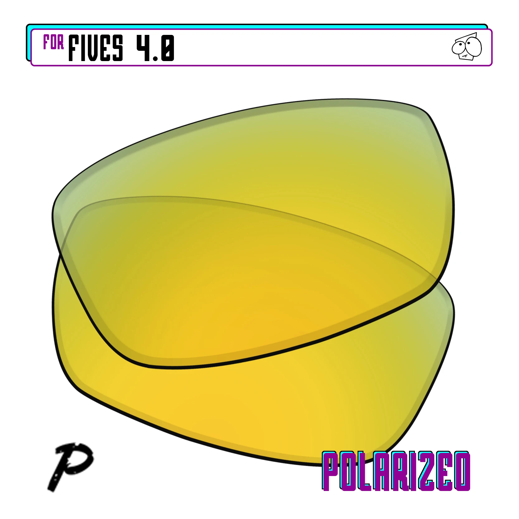 SunglassDoctor Polarized Replacement Lenses for Oakley Fives 4.0 Sunglasses - Multiple Options