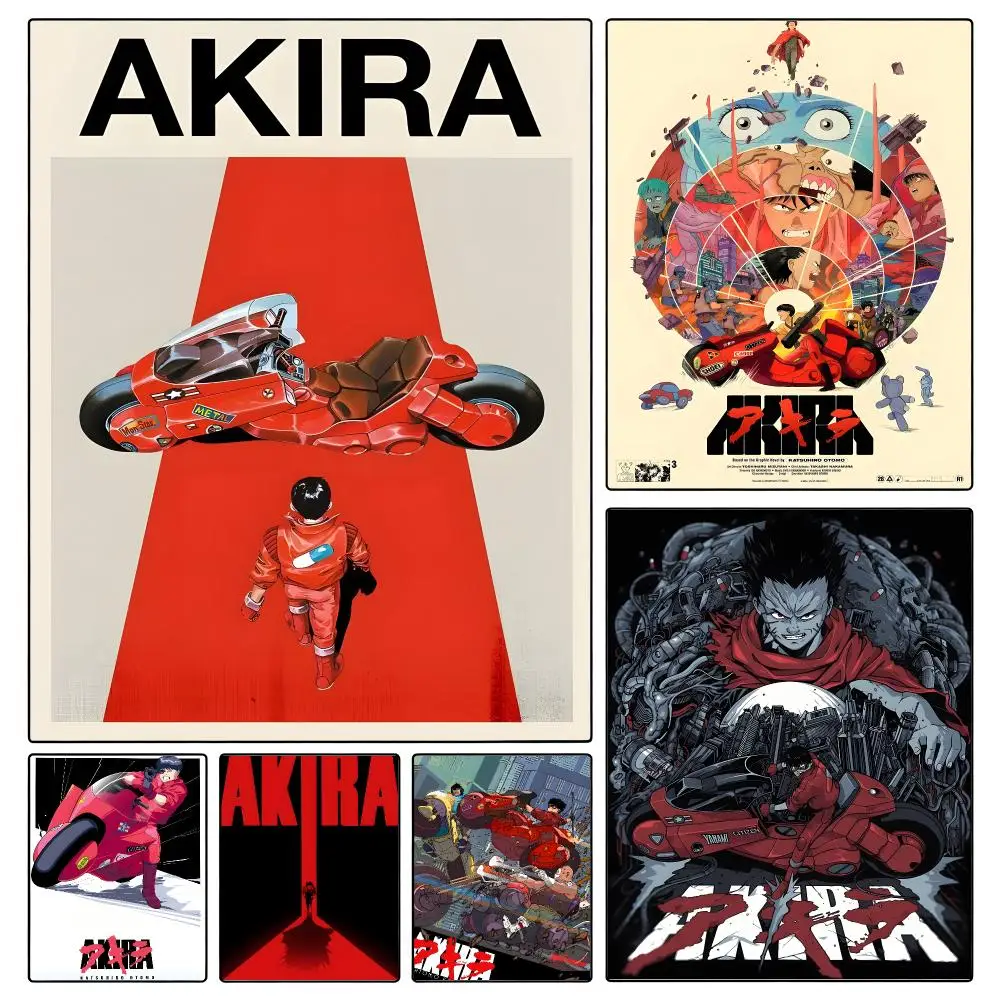 anime Akira Poster Poster Waterproof HD Unframed Self‑Stick Decor Wall Art for Home Room Decoration Gift